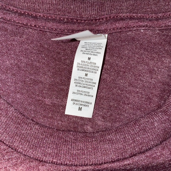 Heather maroon tshirt - Picture 2 of 2
